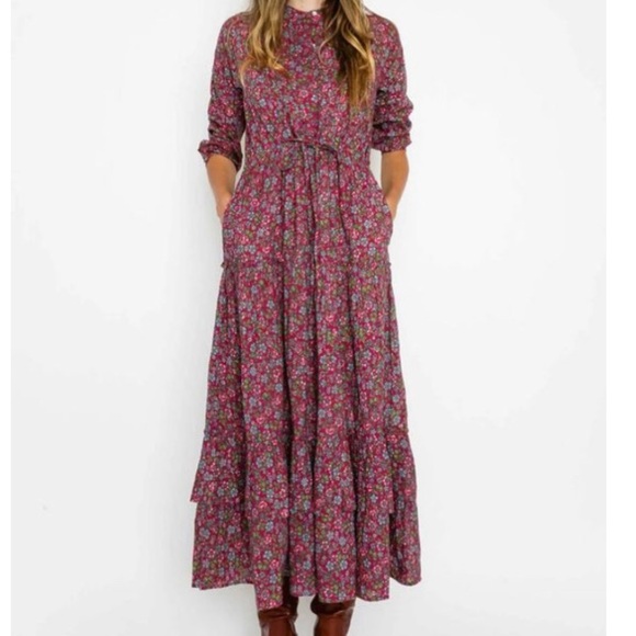 Banjanan Bazaar Midi Dress. Size Small - Picture 2 of 15